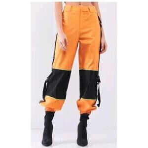 Better Be Women's Size M High Waist Racetrack Colorblock Pants NWT #5